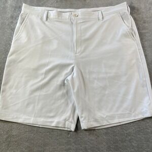 IZOD GOLF Shorts Mens 42 White Performance Dry Fit Stretch Casual Preppy‎